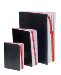  Vaxduksbok med register och linjerade blad