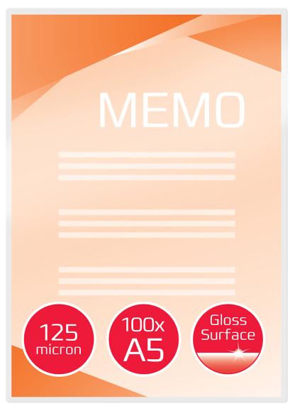  Lamineringsficka GBC A5 125mic klar 100-pack