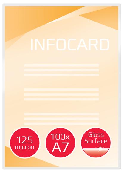  Lamineringsficka GBC A7 125mic klar 100-pack