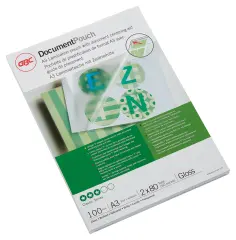  Lamineringsficka GBC A3 080mic klar 100-pack