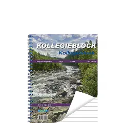  Kollegieblock A5 dubbelspiral 70g med motivomslag