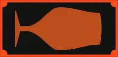  Etikett "Glas" röd 50x100mm