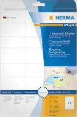  Herma etikett transparent folie 70x37mm 3x8 4685
