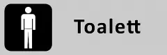  Skylt "Toalett herr" 225x80 mm