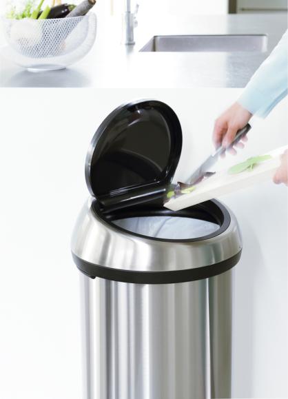  Sopkorg Brabantia Touch Bin 60L Mattborstat stål