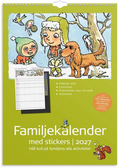  Familjekalender 2027 Stickers