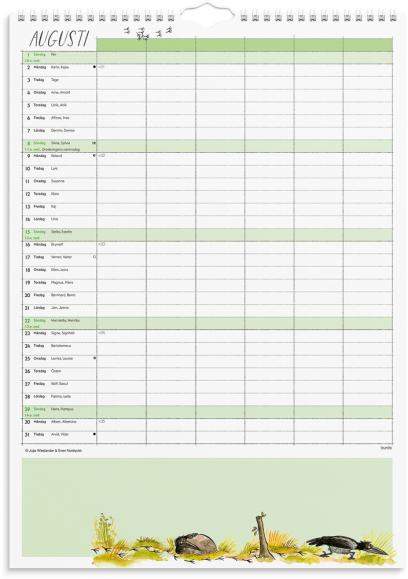  Familjekalender 2027 Mamma Mu