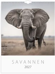  V&auml;ggkalender 2027 Savannen