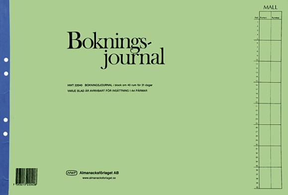  Bokningsjournal A3L 40rum