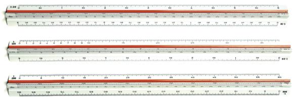  Skalstock 30cm 1:20,25,50,75,100,125
