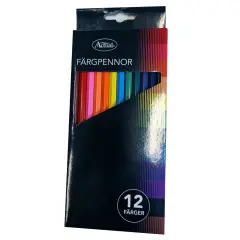  Färgpenna 175mm 12st blandade färger