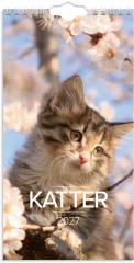  V&auml;ggkalender 2027 Liten Kattkalender