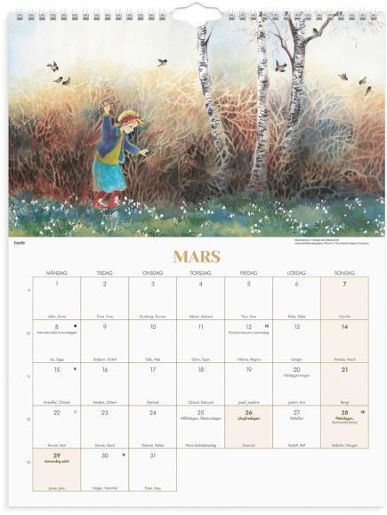  Väggkalender 2027 Ilon Wikland