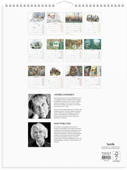  Väggkalender 2027 Ilon Wikland