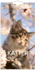  V&auml;ggkalender 2027 Liten Kattkalender
