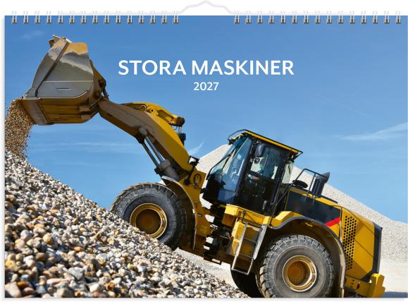  Väggkalender 2027 Stora Maskiner
