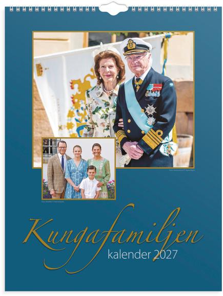  Väggkalender 2027 Kungafamiljen