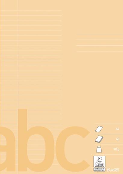  Skrivhäfte A4 linjerat 8,5mm/32 linjer 70g