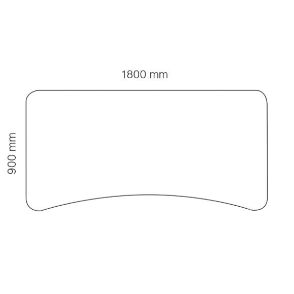  Skrivbord Viva Basic höj- och sänkbart 1800x900mm vit/vit