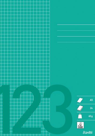  Räknehäfte A5 rutat 5x5mm 60g