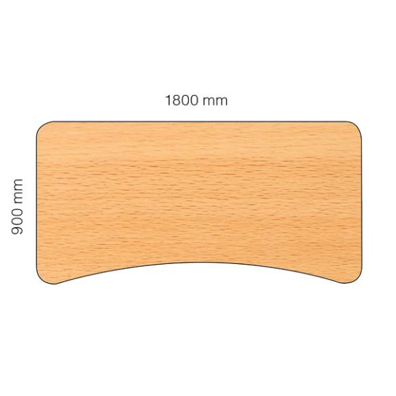  Skrivbord Viva Basic höj- och sänkbart bok/vit