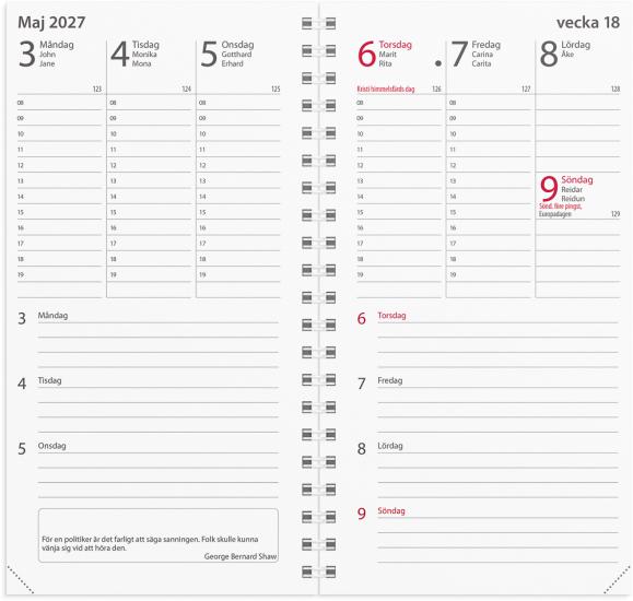  Kalender 2027 Minister refill