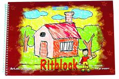  Ritblock A3 vitt 100 g, spiralbundet, 40 blad