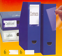  Etiketthållare självhäftande 55x102mm inklusive etikett vit ZXC