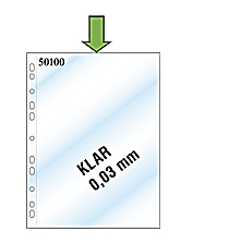  OH-Ficka MIA A4 0,03mm PVC klar