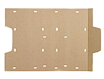  Iläggsplatta A4 till arkivboxar/kartonger brun